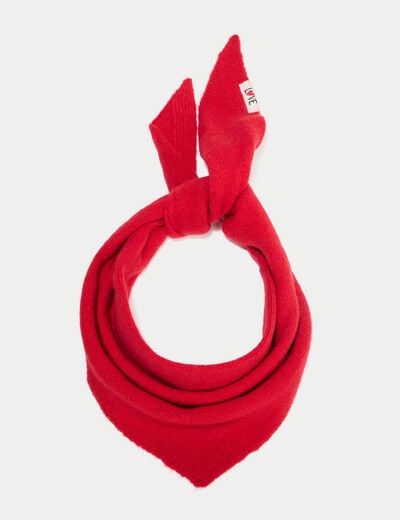 Foulard fluide rouge femme