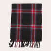 &Eacute;charpe plaid noir femme