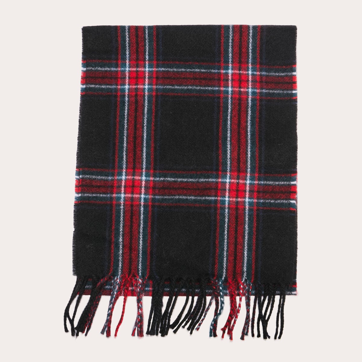 &Eacute;charpe plaid noir femme