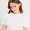 T-shirt cropped blanc femme