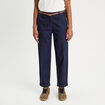 Jeans chino avec ceinture denim brut femme