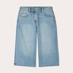 Bermuda large en jean denim double stone femme