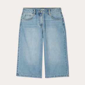 bermuda large en jean denim double stone femme Bermuda large en jean denim double stone femme