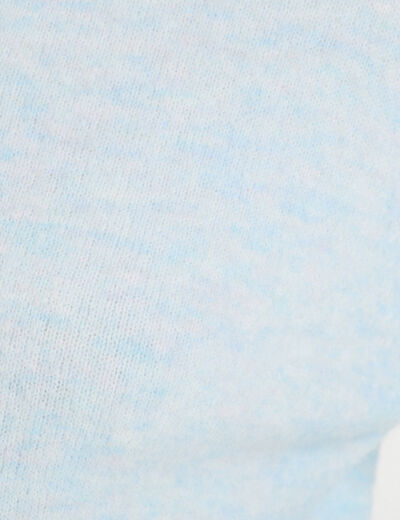 Gilet manches longues bleu pastel femme