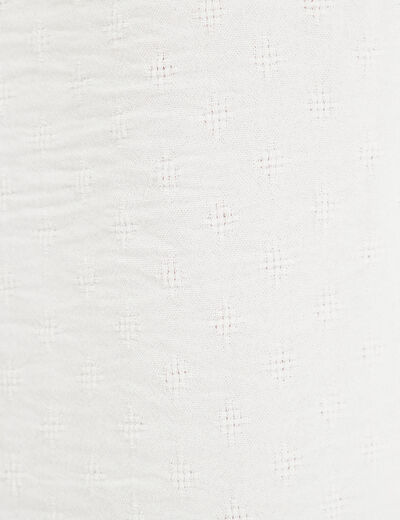 Chemise manches longues ecru femme
