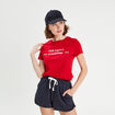 T-shirt manches courtes rouge femme