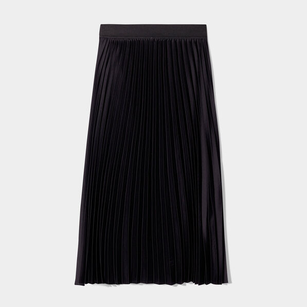 jupe longue patineuse plissee noir femme Jupe longue patineuse plissée noir femme