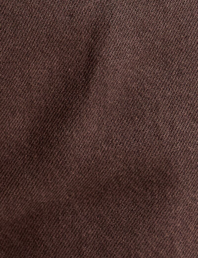 Pantalon barrel marron foncé femme