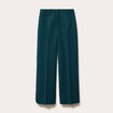 Pantalon bootcut taille haute vert fonc&eacute; femme