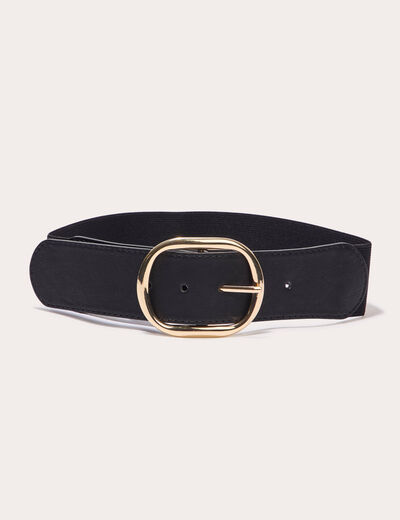 Ceinture élastiquée noir femme
