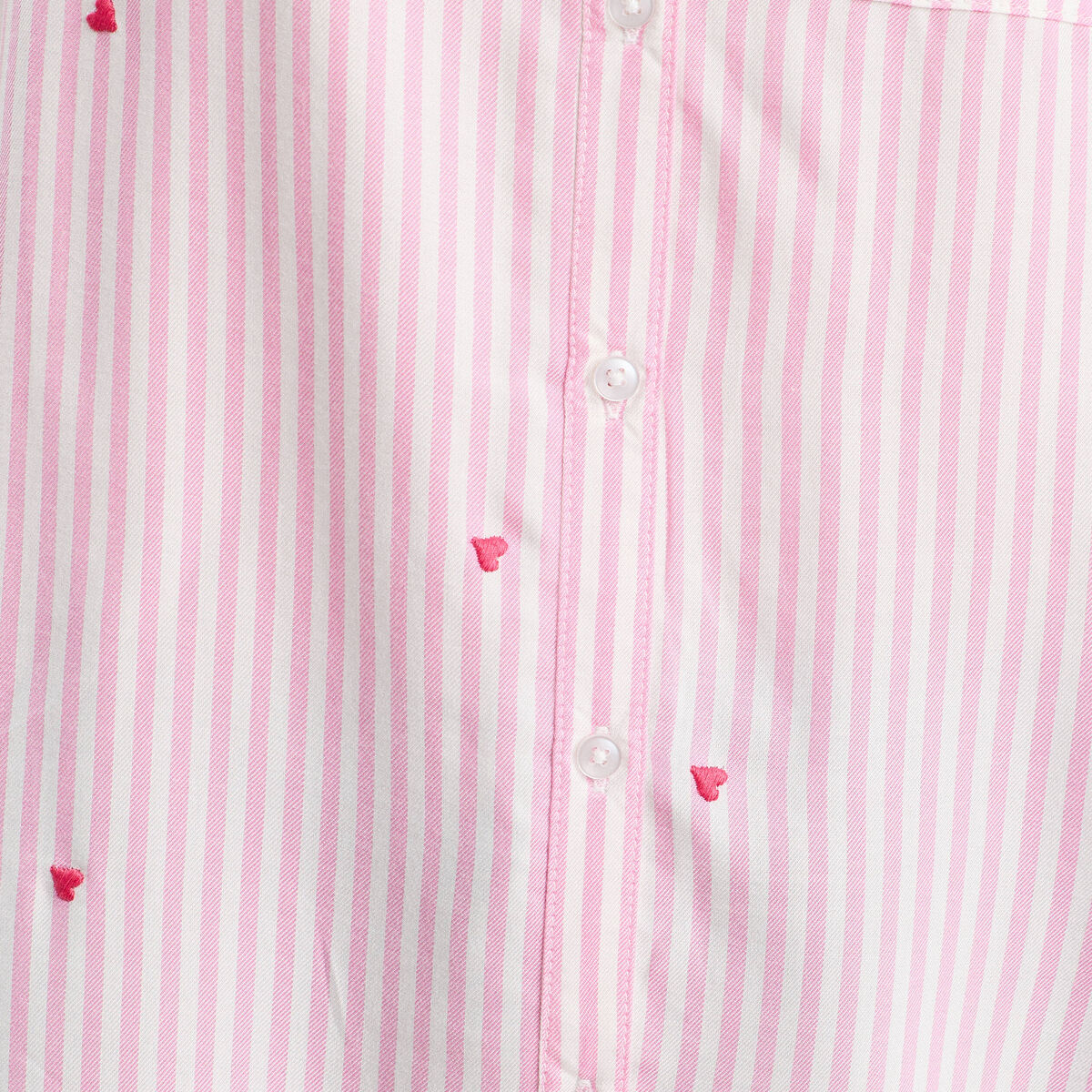 Chemise manches longues rose femme