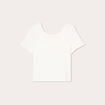 T-shirt broderie anglaise ecru femme