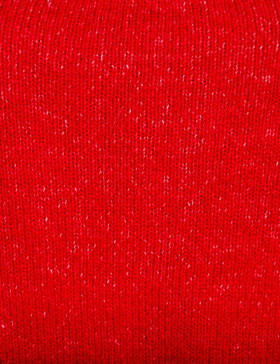 Pull manches longues rouge femme