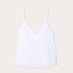 Débardeur broderie anglaise blanc femme