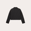 Veste matelassée courte noir femme