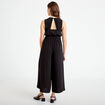 Combinaison large 3/4 sans manches col v noir femme