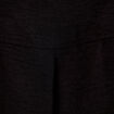 Chemise droite pliss&eacute;e manches longues noir femme
