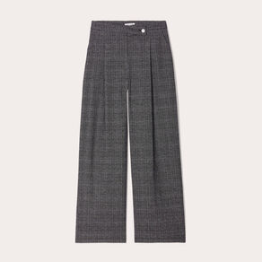 Pantalon large noir femme