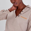 Blouse manches longues blanc femme