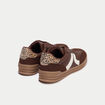 Baskets basses marron femme