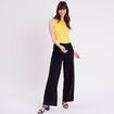 Pantalon large noir femme