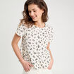 Blouse manches courtes ecru femme