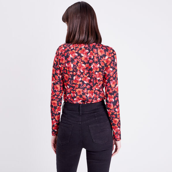 t shirt a manches longues noir femme T-shirt à manches longues noir femme