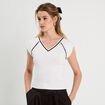 T-shirt manches courtes blanc femme