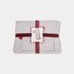 Lot &eacute;charpe bonnet avec broderie gris fonc&eacute; femme