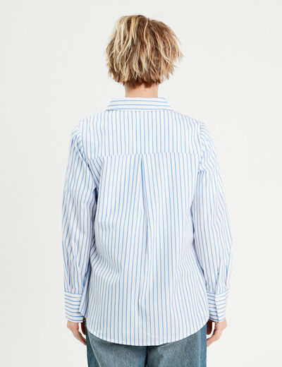 Chemise manches longues blanc femme