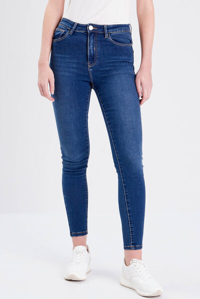 Jeans skinny taille standard denim dirty femme