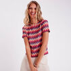 T-shirt manches courtes violet femme