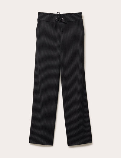 Pantalon bootcut taille standard noir femme