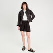 Short fluide regular noir femme
