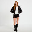 Pull col bateau manches longues ecru femme