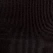 Brassière cropped côtelée noir femme