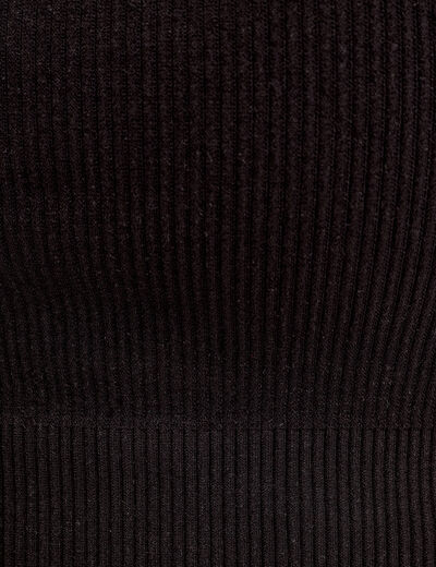 Brassi&egrave;re cropped c&ocirc;tel&eacute;e noir femme