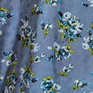 Blouse col volants bleu fonc&eacute; femme