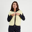 Gilet polaire sans manches jaune clair femme