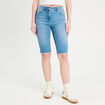 Bermuda skinny en jean denim double stone femme