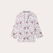 Chemise manches 3/4 blanc femme