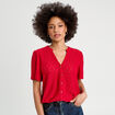 T-shirt manches courtes rouge femme