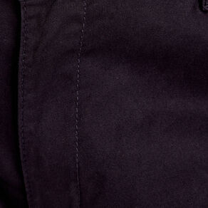 Pantalon chino 7/8ème noir femme