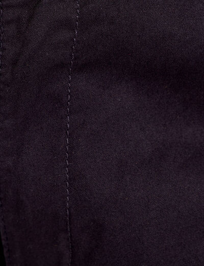 Pantalon chino 7/8ème noir femme