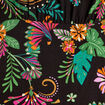 Robe longue évasée ouvertures noir femme