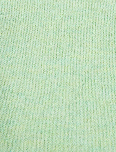 Pull col montant multicolore femme