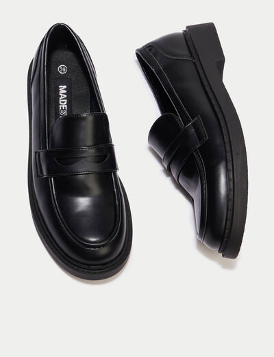 Mocassins noir femme