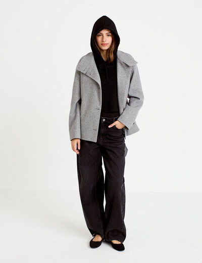 Cache-cou noir femme