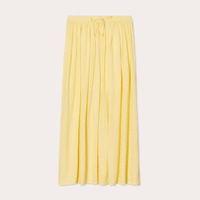 jupe longue evasee jaune clair femme Jupe longue évasée jaune clair femme