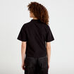 Chemise manches courtes noir femme